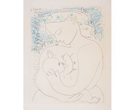 Pablo Picasso (1881-1973) after.Grand MaternitéLithograph printed in colours, 1963, published Éditions la Paix Combat de Pari