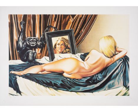 Mel Ramos (1935-2018)Velasquez Version (Hilger 91)Lithograph printed in colours, 1981, signed and inscribed 'A/P', numbered f