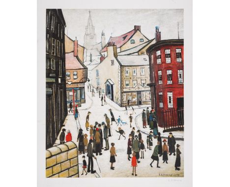 Laurence Stephen Lowry (1887-1976)Berwick-on-TweedOffset lithograph printed in colours, 1973, signed in pencil, from the edit