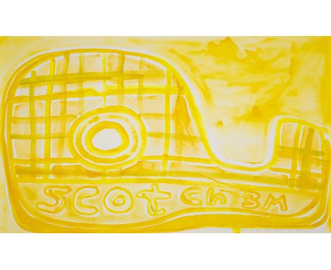 Katherine Bernhardt (b.1982)Scotch Magic TapeMonotype printed in colours, 2021, signed, titled and dated in pencil, numbered 