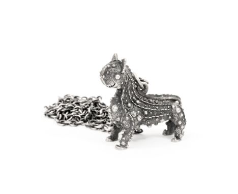 Grayson Perry (b.1960)Chris Witty's Cat (Pendant)Oxidised cast silver multiple, 2020, from the edition of 500, published by M