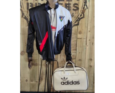 Vintage Umbro Dunfermline football club t-shirt along with tracksuit &amp; vintage Adidas sports bag 