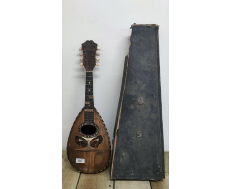 19th century F. DE Mureda Napoli Mandolin with an original box [59cm in length] 