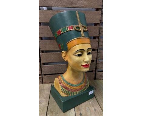 Large Replica sculpture of Queen Nefertiti bust. [52cm high] 