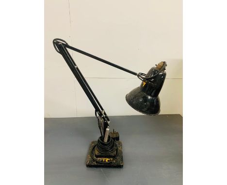 A Herbert Terry &amp; Sons Anglepoise lamp in black