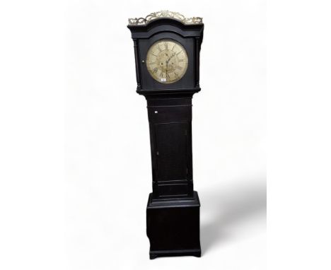 BRASS DIAL LONG CASED CLOCK