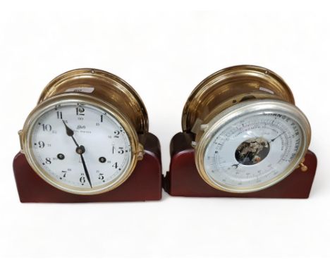 SHIPS CLOCK &amp; BAROMETER SET