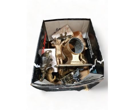 BOX OF CLOCK PARTS &amp; ACCESSORIES