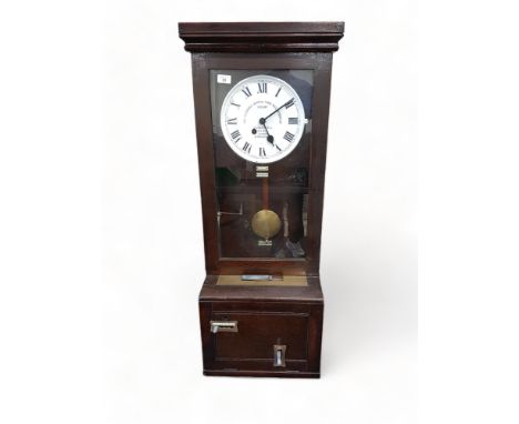 ANTIQUE WORKS CLOCKING OFF CLOCK