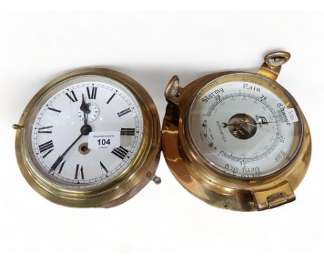 SHIPS CLOCK &amp; BAROMETER SET