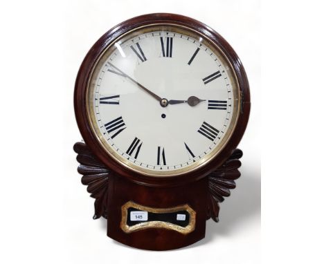 DROP DIAL WALL CLOCK FUSEE MOVEMENT