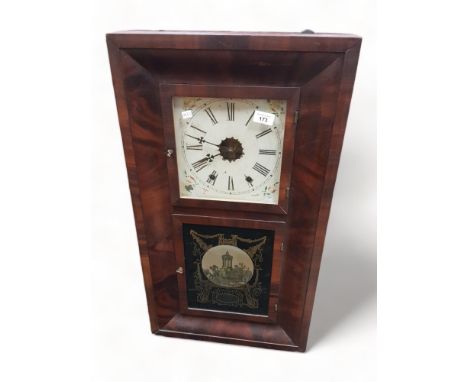 AMERICAN JEROME FISH BOX CLOCK 