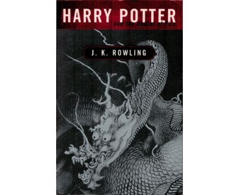 Harry Potter and the Goblet of Fire by J K Rowling Softback Book 2000 First Edition published by Bloomsbury Publishing Plc so