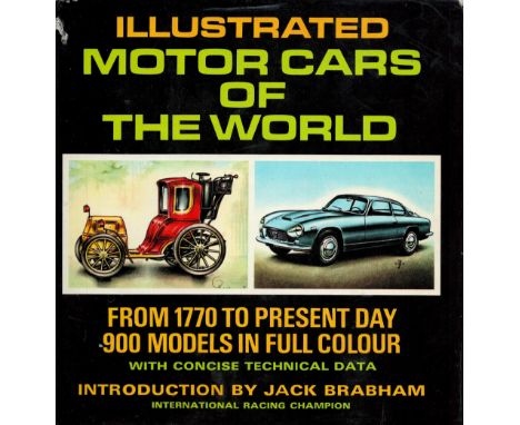 Illustrated Motor Cars of The World by Piet Olyslager Hardback Book 1967 First Edition published by Collins some ageing good 