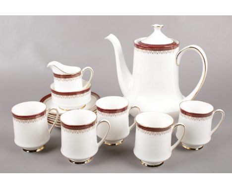 A part Paragon Holyrood bone china teaset, to include teapot, cups, saucers, sugar bowl and cream jug.  Good condition.