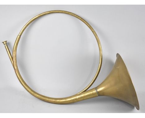 An Ornamental Brass French Style Hunting Horn 