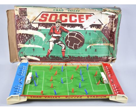 A Vintage Tin Plate Chad Valley Soccer Game with Cardboard Box, though this Somewhat Distressed 
