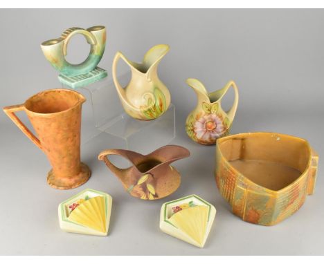 A Collection of Various Early/Mid 20th Century Art Deco Ceramics to Comprise Shorter &amp; Sons Stylised Planter of Triangula