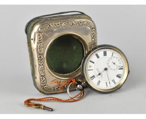 A Victorian Silver Pocket Watch by Kay Jones and Co, Worcester, White Enamelled Dial with Black Roman Numerals and Subsidiary