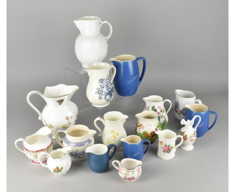 A Collection of Various Jug to Include Examples by Aynsley, Royal Worcester, Wedgwood, Royal Doulton, Coalport etc 