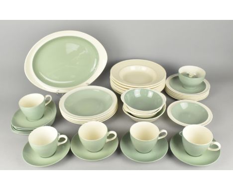 A Collection of Wedgwood of Etruria &amp; Barlaston Winter Green Dinner and Tea Wares to Comprise Plates, Cups, Saucers, Bowl