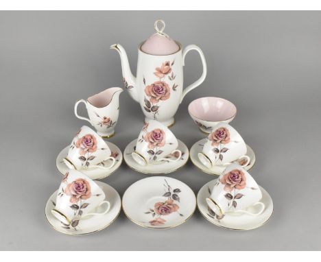 A Royal Albert Prelude Coffee Set to Comprise Five Cups, Six Saucers, Milk Jug, Sugar Bowl and a Coffee Pot 