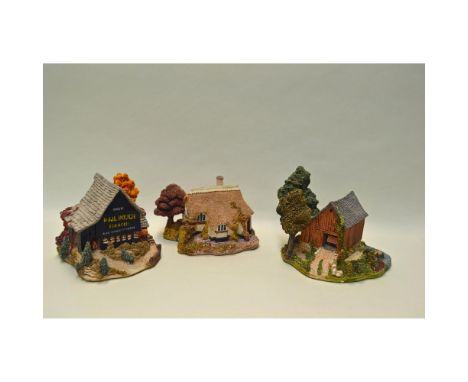 A 3 Piece Collection of Lilliput Lane Cottages, each hand made, hand painted by David Tate and the Artisans of Lilliput Lane 