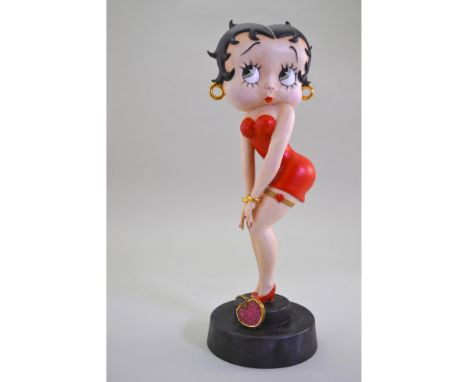 Betty Boop entitled "The Red Purse" Porcelain Figurine, a Limited Edition of 300 only, signed and numbered pieces, hand made,