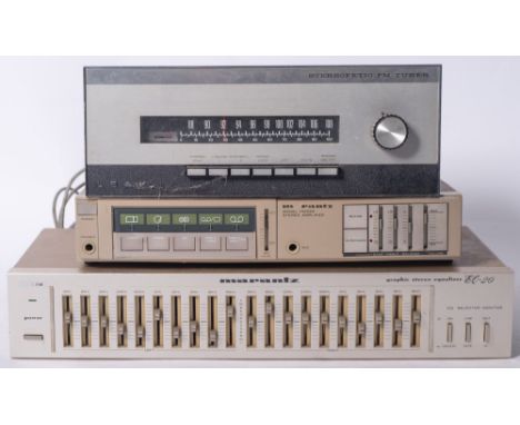 A Marantz EQ-20 Graphioc Stereo Equalizer, a Marantz Model PM233 Stereo Amplifier and a Leak 'Stereofetic' FM Tuner (3) 




