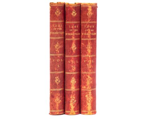 HARDY, Thomas - Tess of the D'Urbervilles A Pure Woman, 3 vols., half sheep marbled boards, spines rubbed, 8vo, half-titles p