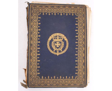 ROBERTS, David ... George Croly - The Holy Land : Vol. 3 (only), many tinted lithograph plates all loose and detached, disbou