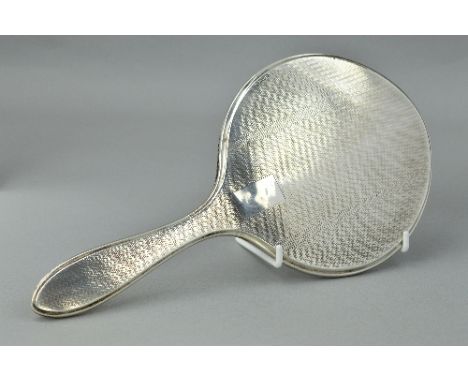 A SILVER HAND MIRROR