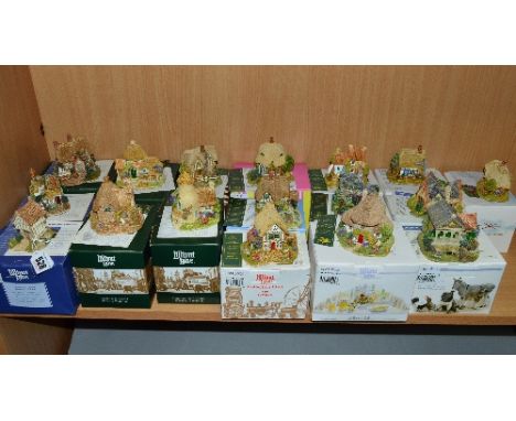 SEVENTEEN BOXED LILLIPUT LANE SYMBOL OF MEMBERSHIP SCULPTURES, 'Hampton Moat' 1997/98, 'Kiln Cottage' 98/99, 'Fresh Today' 99