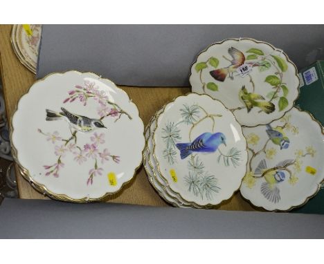 A SET OF TWELVE ANNUAL ROYAL WORCESTER COLLECTORS PLATES, 'The Birds of Dorothy Dessert Plates' 1972 to 1983 (inclusive) (12)