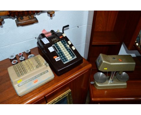 AN ADWELL SIMPLEX ADDING-LISTING MACHINE, c.mid 20th Century, by Jorgen S. Lien of Bergen, Norway, some damage to bakelite bo