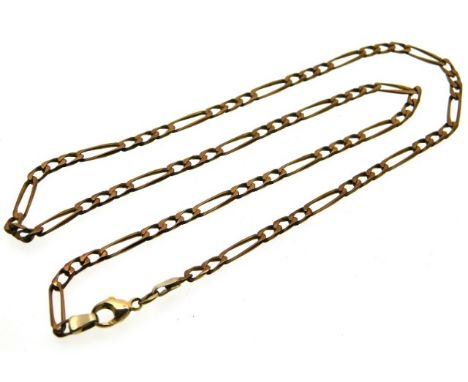 A 9ct gold chain, 10.4g, 20in long