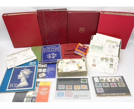 Mostly Great British stamps including 1970s and later first day covers, small number of Queen Victoria penny reds, small numb