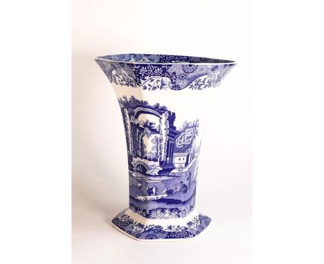 Large Spode Italian flared vase. Height 26cm