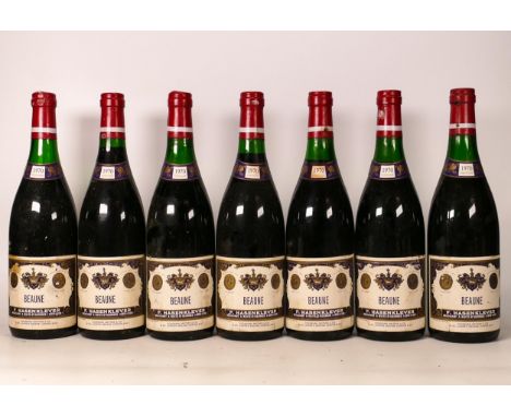 Seven bottles of 1970 F Hasen -Klever Beaune Red Wine(7) 