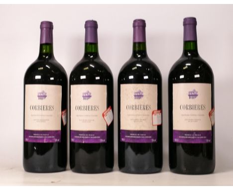 Four 150cl Corbieres Southern French Red Wine(4) 