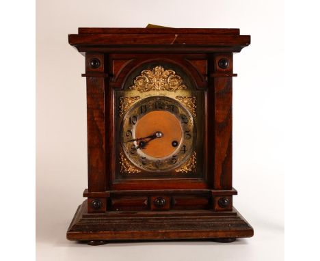 Oak Cased Junghans Edwardian Mantle Clock, height 35cm 