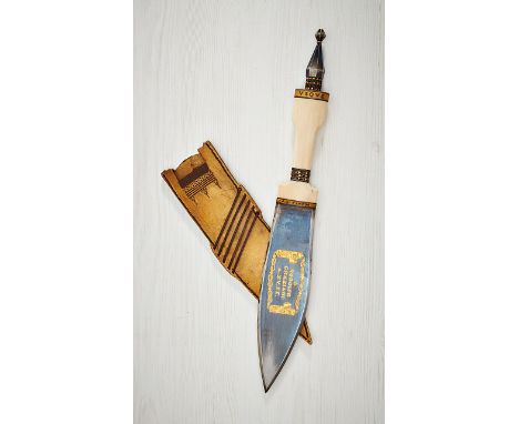   Militaria Ausland - Italien Faschismus : Geschenkdolch der Combattenti di Tripolitania an Mars  Militaria Ausland - Italien