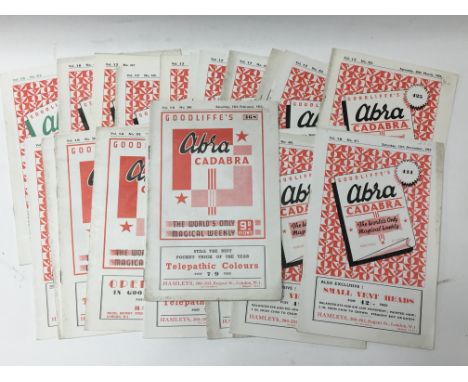 A collection of early 1950’s rare magic booklets including late Tommy Cooper and others showing interesting tricks and articl