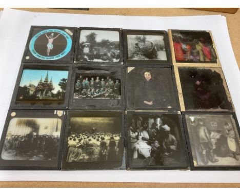A collection of Magic lantern slides, varying condition, some nice subjects.