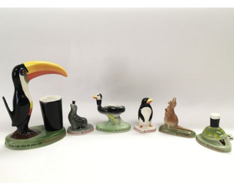 A collection of six Carltonware items advertising Guinness.