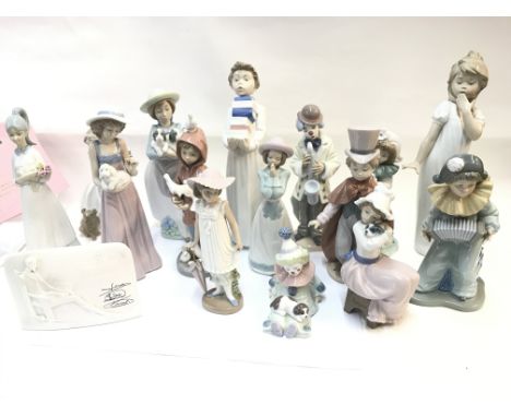 A Collection of Lladro and Nao Figures. (17)