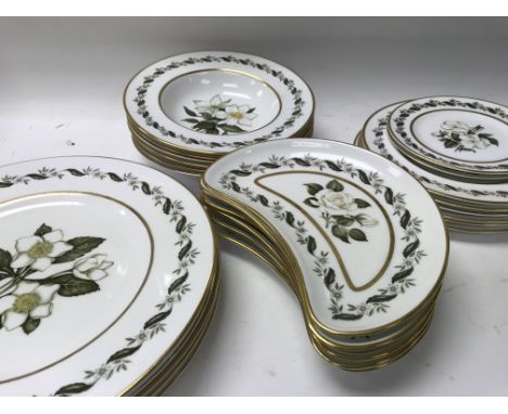 A part Royal Worcester  Bernina dinner service .