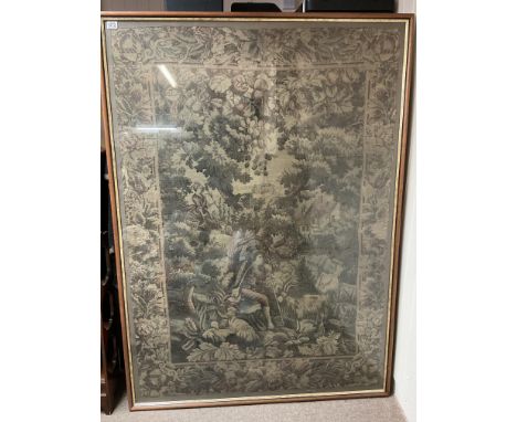 An 18th or early 19th century continental woven tapestry in a later frame, 172 x 124. (No Reserve).
