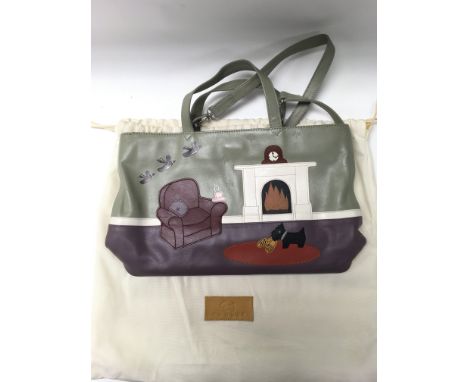 A very rare Radley Handbag from the 2003 Autumn/Winter collection. The fire and birds are hand painted, there were only ever 