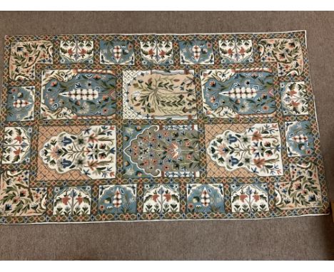 A floral design model wall tapestry, unframed. 91 x 151cm.